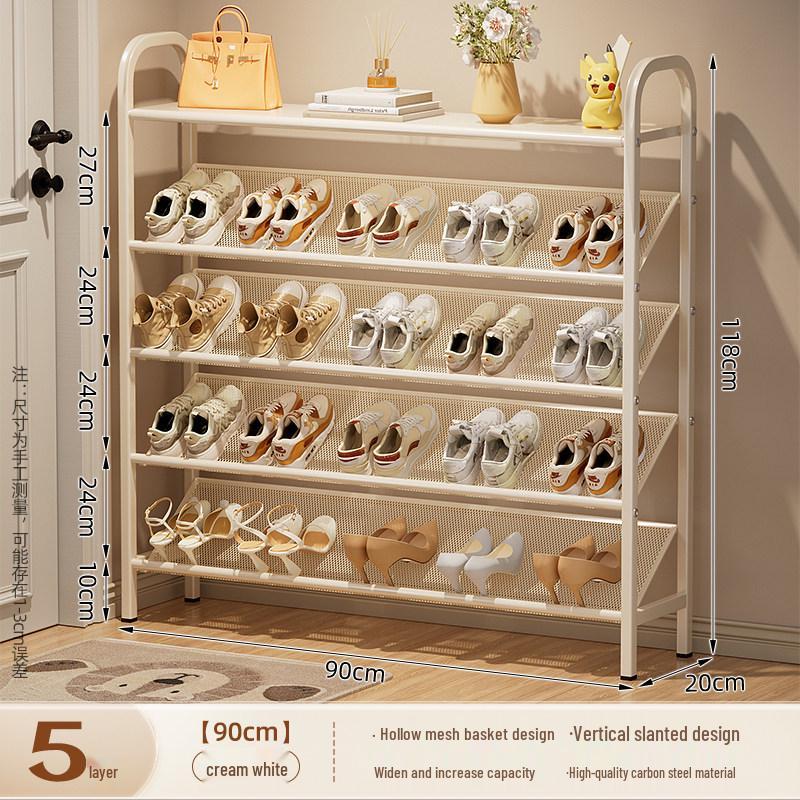 Compact Multi-Tier Shoe Rack for Entryways, Space-Saving Shoe Cabinet for Dorms and Small Rooms
