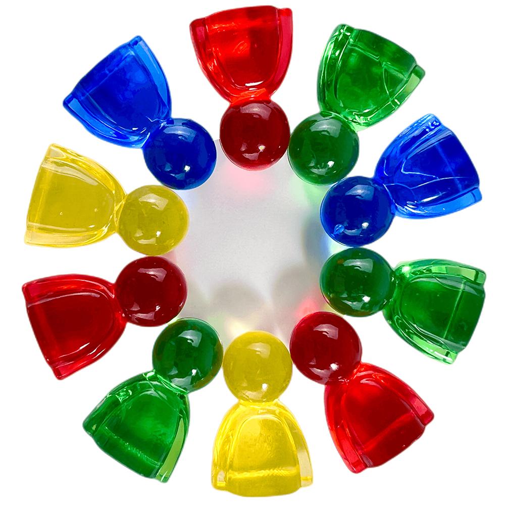 

10 шт. акриловых красочных гуманоидных шахматных фигур 24*16 мм для настольных игр, карточных игр, маркеров, аксессуаров