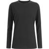 Shop   Women Round Neck CoTTon STreTch Daily Plain Long Sleeve T shirT whiTe Dai