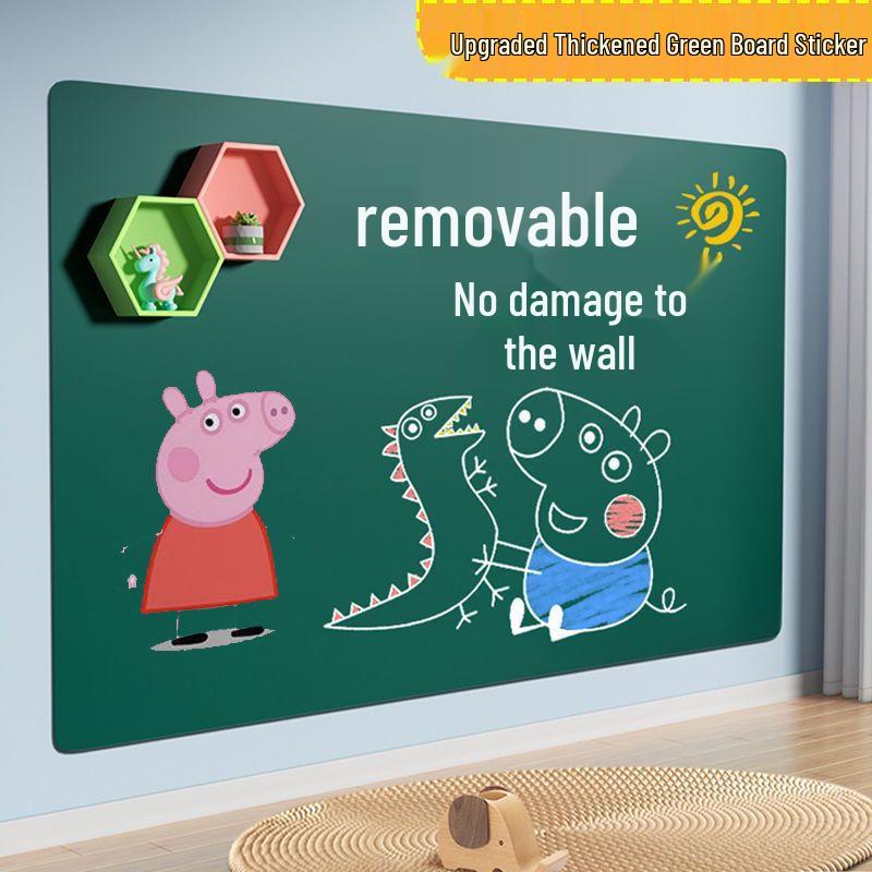 

Erasable Children s Chalkboard Wall Sticker - Self-Adhesive, Removable, Damage-Free Chalk Board for Home and Teaching 10x10cm