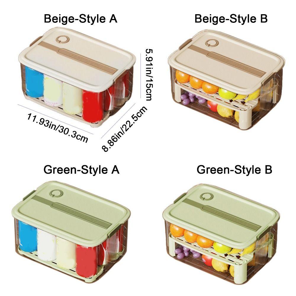 Handheld Food Storage Container Plastic Refrigerator Storage Box Durable Meat Freezing Box  Picnic