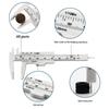 0-80mm Double Scale Vernier Caliper Plastic Wenge Student Measuring Tool