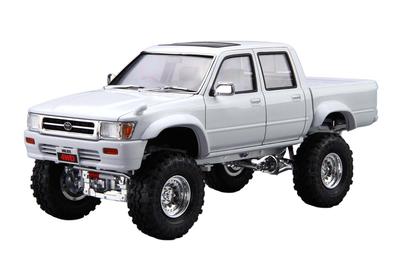 Aoshima Bunka Kyozai The Tuned Car LN107 Hilux Pickup Double Cab Scale Plastic Model (AOSHIMA) Lift-Up '94 (Toyota) 1/24