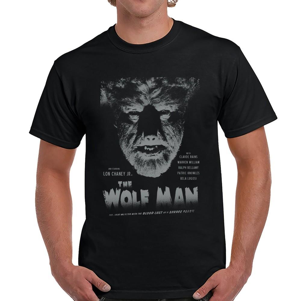 The Wolf Man Movie Poster T-Shirt (1941 Birthday Gift Unisex T-Shirt XXL