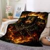 1pc Wolf Chains Blanket Lightweight Blanket Throw Blanket For Sofa, Bed, Travel, Camping, Livingroom, Office yy251010063