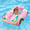 Cute Baby Float with Foot-Opening Design, Perfect for Summer Days, Beaches, Pools, and Water Play, Ages 1-4, Includes Hand Pump (Pink Water Gun
