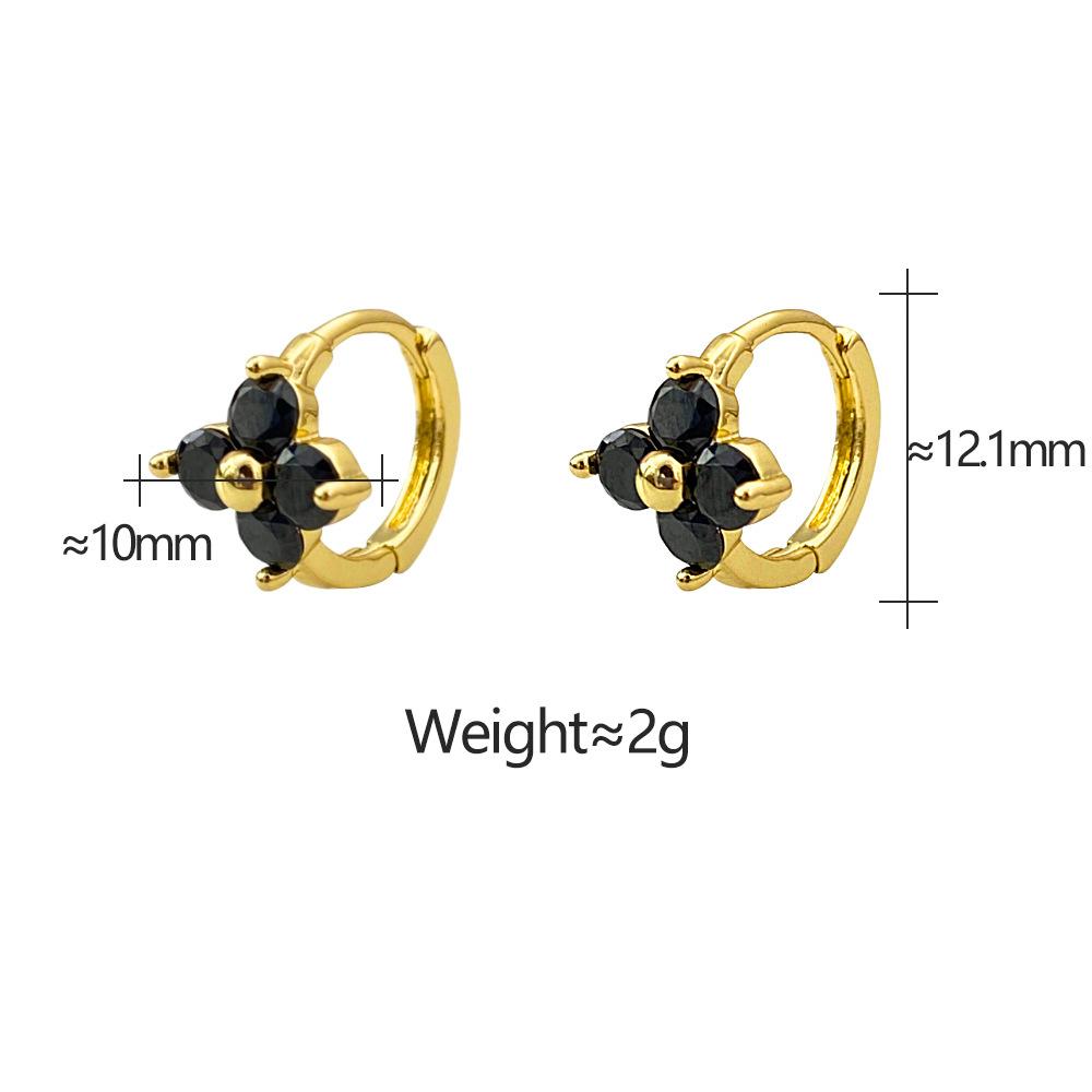 Elegant Four-leaf Clover Earrings Trendy and Simple Women's Earrings