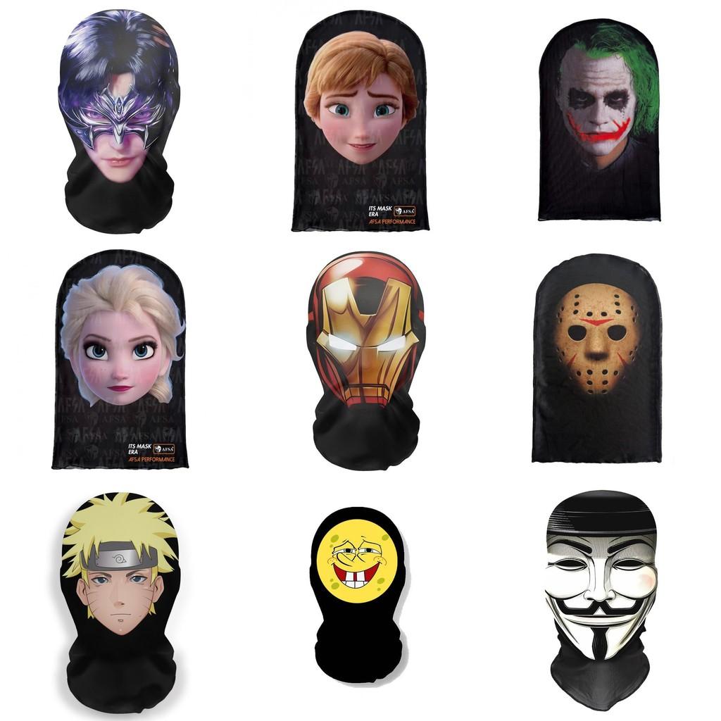 Joker Spongebob Jason Thanos Iron Man Mesh Face Mask With Stretch Material For Party And Themed Event Use