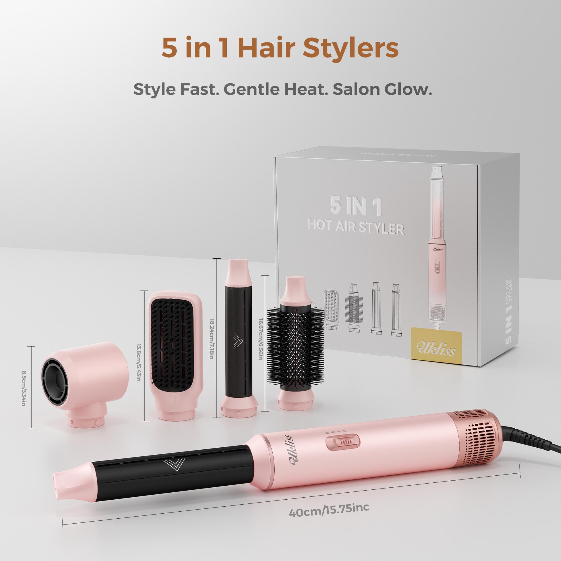 Ukliss 5-in-1 Hot Air Brush: Multi-Functional
