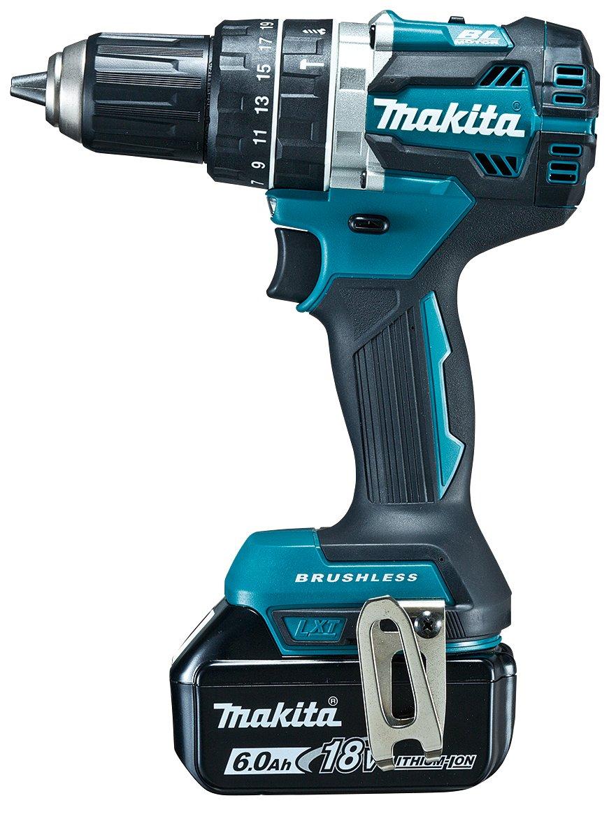 

Акумуляторна вібраційна дриль Makita HP484DRGX синя 18 В 6,0 Ач синій