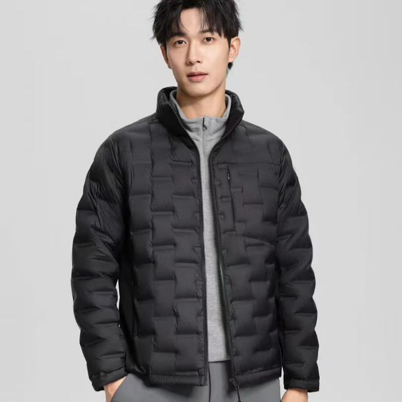 

Легкий и тонкий пуховик мужской пуховый осень и зима новый повседневный универсальный легкий воротник-стойка прессованная резина терможилет куртка M (57.5kg-65kg)