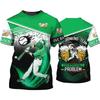 Hot Sale Baseball Pattern Printing Personality 3D Printed T-shirt Sports Softball Unisex Quick-drying Short-sleeved T Shirt Top