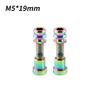 1/2Pcs Titanium Bolt M5X17Mm M5X19Mm Bicycle Nut Titanium Alloy Stem Bolts Road Folding Bike Screw Accessories