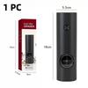 Electric Salt and Pepper Grinder Set, Adjustable Thickness, Electronic Spice Grinder with Decorative Base and LED Light
