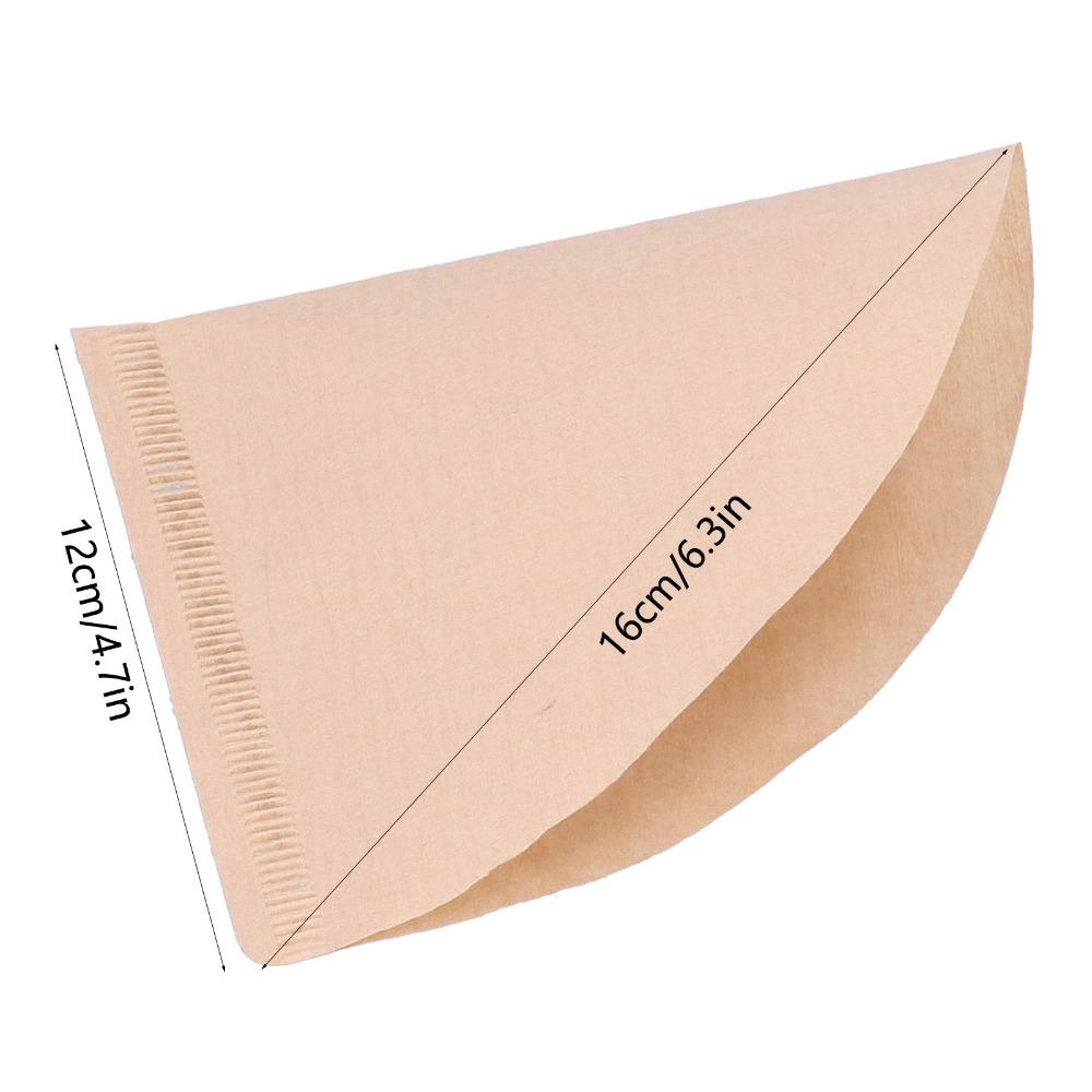 100pcs Set Portable Coffee Filter Paper One-Use One-Use Filter Paper Pour Over Coffee