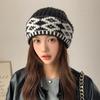 Knitted Woolen Hat for Women Winter  Korean Style  Large Head Circumference Warm Pile Hat Anti Cold Face Showing  Small Cold Hat  Trendy