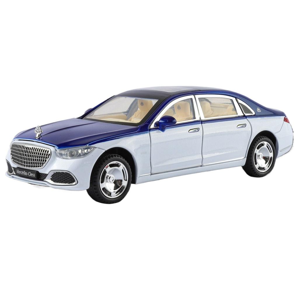 Key Control 1/24 Maybachs S680 Alloy Luxy Car Model Diecasts Metal Vehicles Car Model Simulation Sound Light Childrens Toys Gift