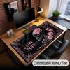 Skull Gothic Theme Custom Mouse Pad Personalized With Name Text Customized Desk Mat For Office Home Decor