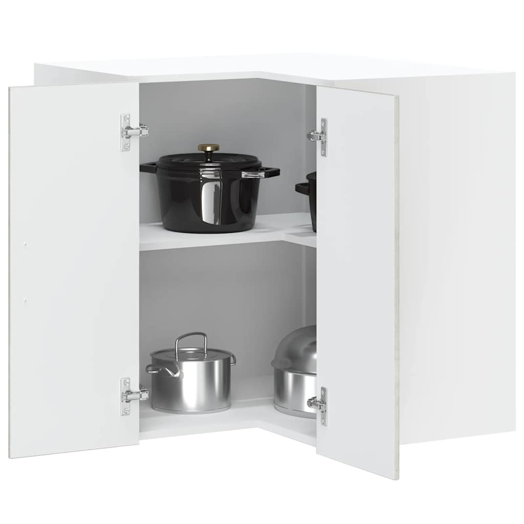 Wand-Eckschrank Küche, Lucca, Betongrau