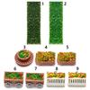 10pcs Plastic Micro Landscape Flower Bed Model 1:50 1:75 Scale Garden Border  Minihouse Accessories