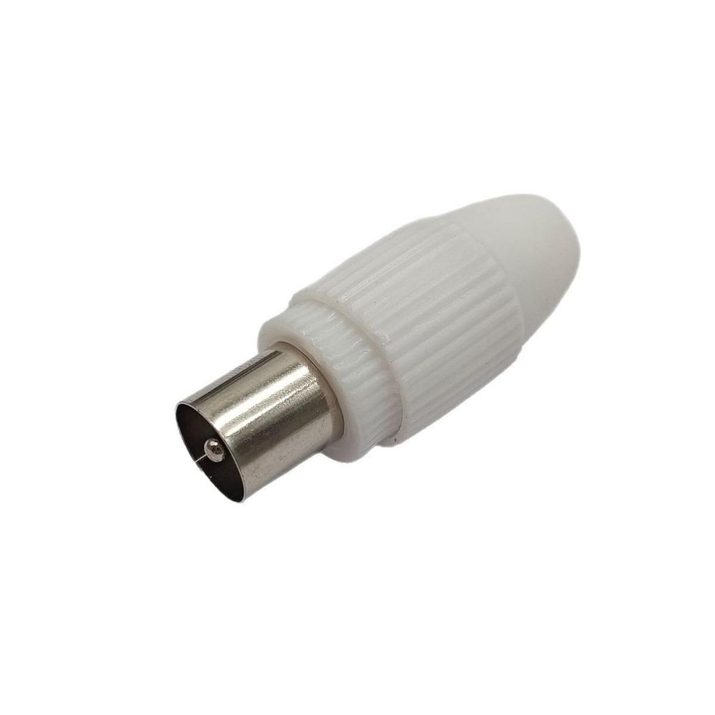 Solderless Male TV Plug, RF Connector, Video Cable & Antenna Straight Plug