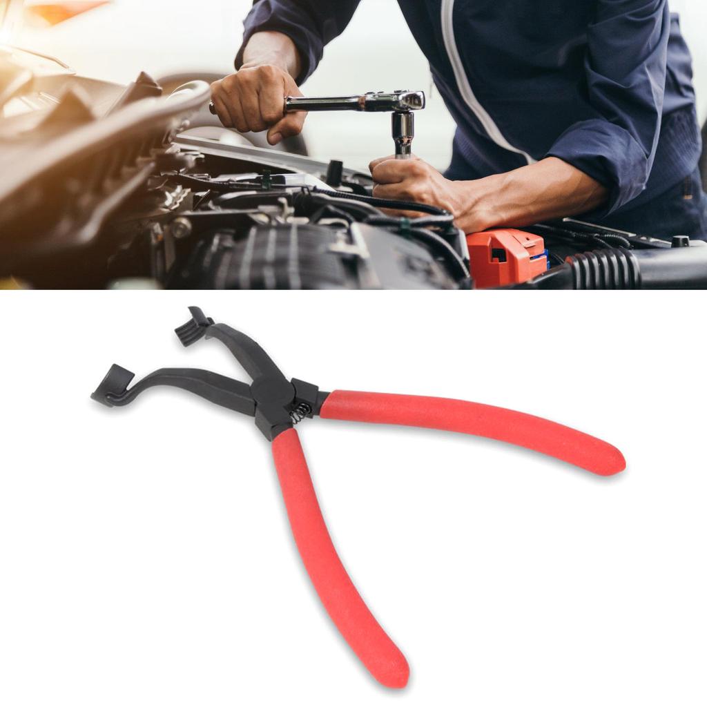 High Strength Drum Brake Hold Down Spring Pliers Clamp Curved Neck for Easy Installation and Removal of Brake Springs