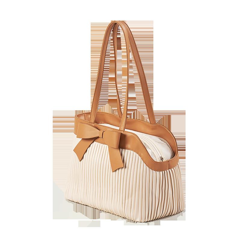 New Ins Breathable Pet Carrier Tote Bag Portable Outdoor Travel Handbag for Small Dogs Cats Fashion Woven Pet Tote Bag
