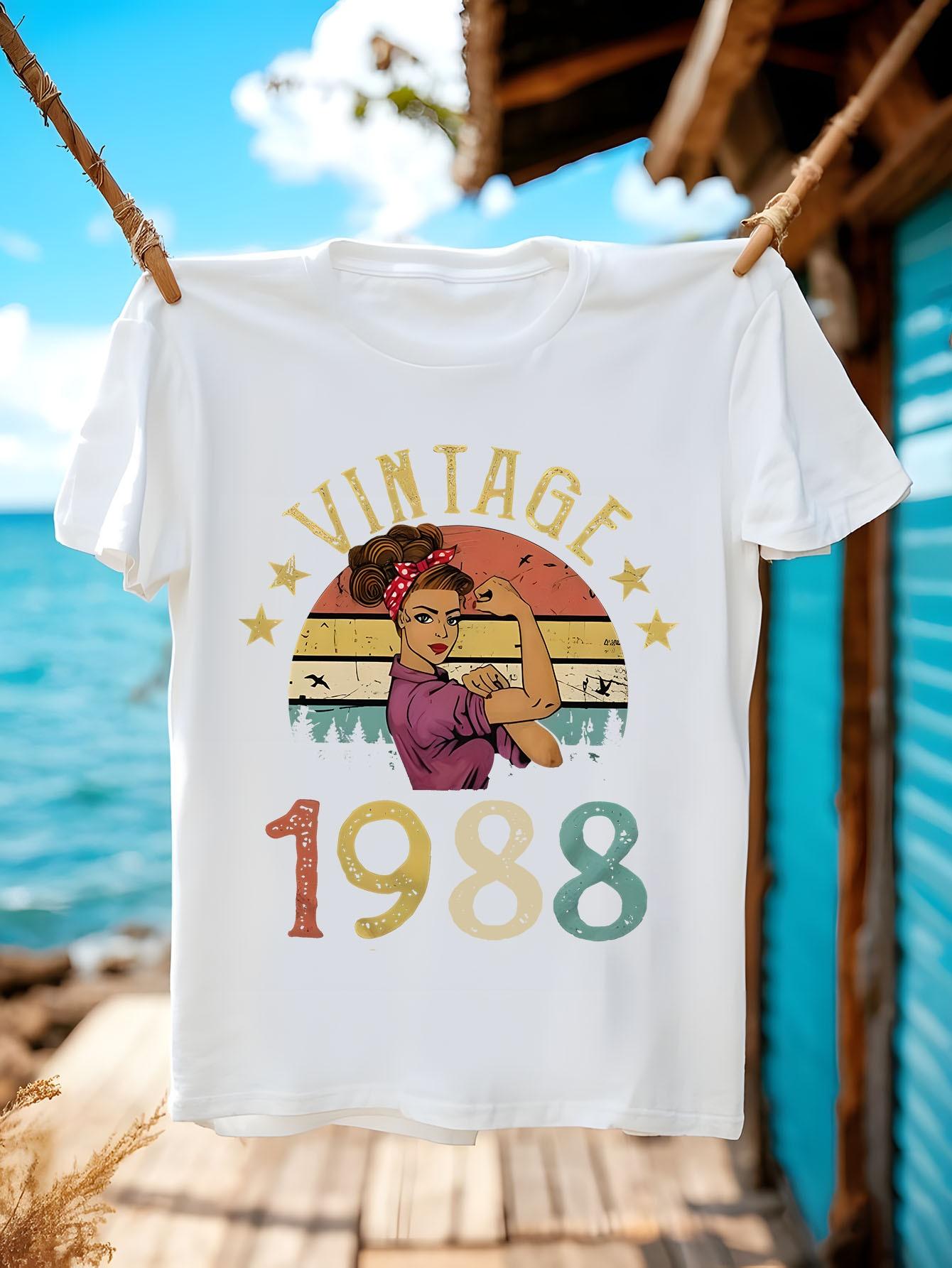 1988 Vintage Tshirt Vintage Limited Edition Wo Retro Tshi... S