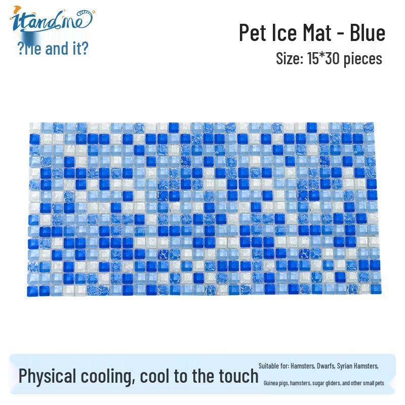 Thickened Ice Crystal Cool Pad for Small Pets: Hamsters, Guinea Pigs, and Rabbits - Ideal for Summer Heat Dissipation
