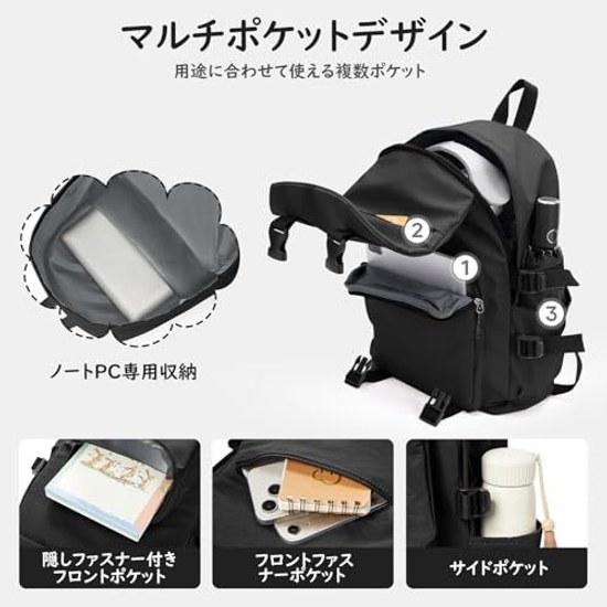 SEAFEW Backpack Korean Womens Large Capacity Lightweight Stylish Double Shoulder Bag Durable High School Student Elementary Girl Commuting