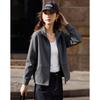 Women's Relaxed Fit Stand Collar Cardigan Jacket