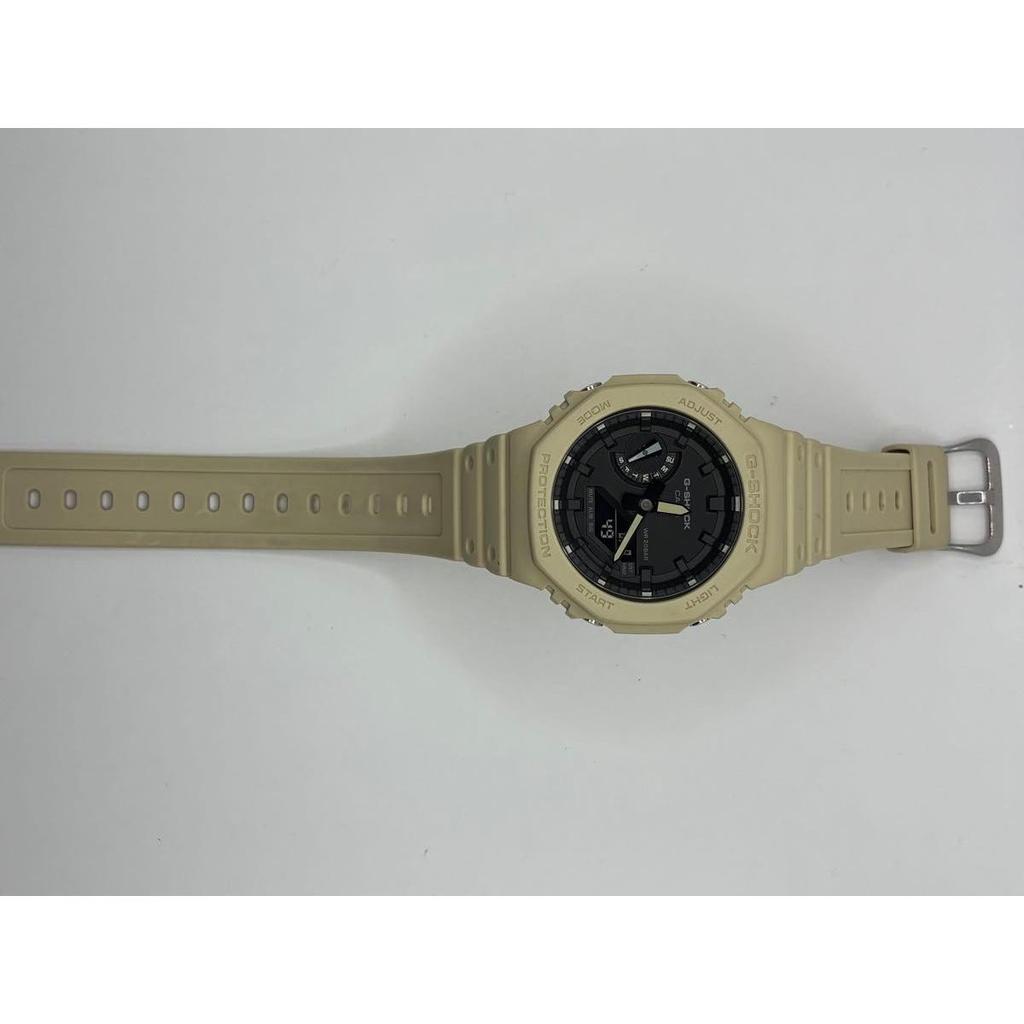 Used [New battery] CASIO G-SHOCK GA-2100 Beige Ana-Digi Watch Casioak