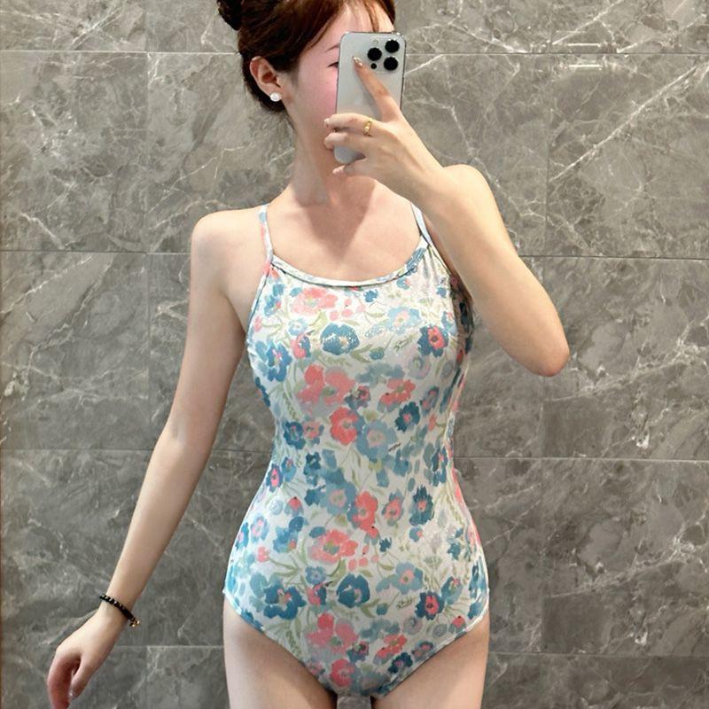 

Swimsuit Women s Triangle One-piece Racing Professional Sports Training Slim Bag Hip Swimming Pool Hot Students M