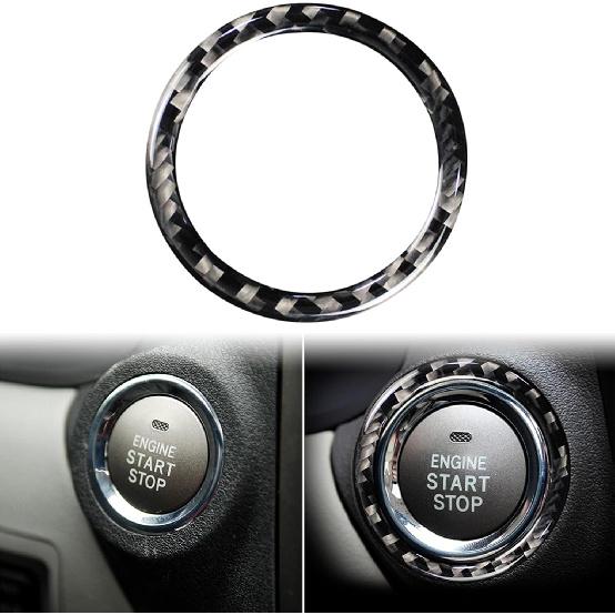 Schutzaufkleber Seitenverkleidung Mittelkonsole 2 Stück Premium-Aufkleber Echte Kohlefaser-Zubehör Kompatibel mit Lexus IS250 2014 2015/IS200t