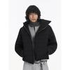 Blaexit Rock Snail Ribbed down Jacket for Men, Lightweight and Slim Fit, Winter High-End Hooded Fleece-Lined Warm Coat