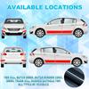 Tallew 3 Rolls 67 Ft Car Edge Door Guards Sill Protector 5D Carbon Fiber Vinyl Wrap Automotive Vehicle Anti Collision Film Fits (Black, 2 in x 17, 4