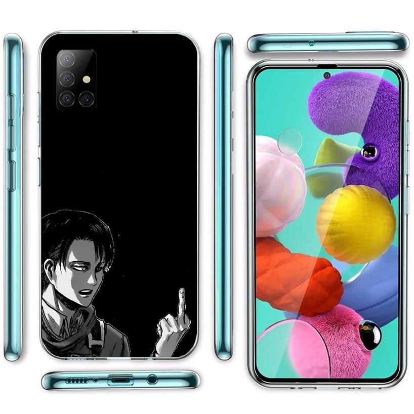 Attack Levi Phone Case For Samsung Galaxy A52 A32 A22 A12 A51 A31 A50S A30S A20S A10S Note 20 Ultra 10 Plus S10 A72 A71 Galaxy A
