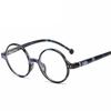 Round Vintage Plastic Tree Lines Leg Anti Blue Light Presbyopic Glasses for Men Women Protective Reading Glasses