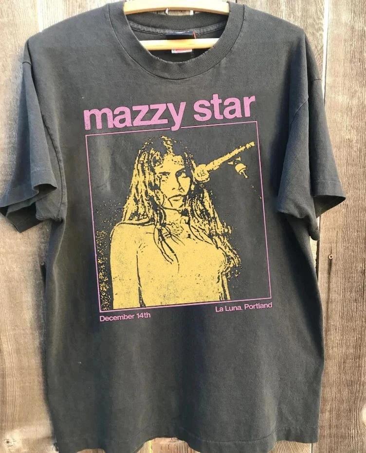 Unisexs Summer Vintage Mazzy Star Tshirt Cotton And Breathable Tee Unisexs Round Neck Streetwear Oversized Short Sleeve