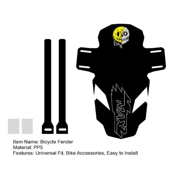 Bicycle Front Fork Fender Waterproof Lightweight Universal MTB Mountain Road Bike Front Wheel Mud Splash Guard Mudflap Bike Accessories
