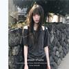 Pure desire style fake two pieces neck one-word shoulder short-sleeved T-shirt women's summer Korean pinch pleated waist thin off-the-shoulder top