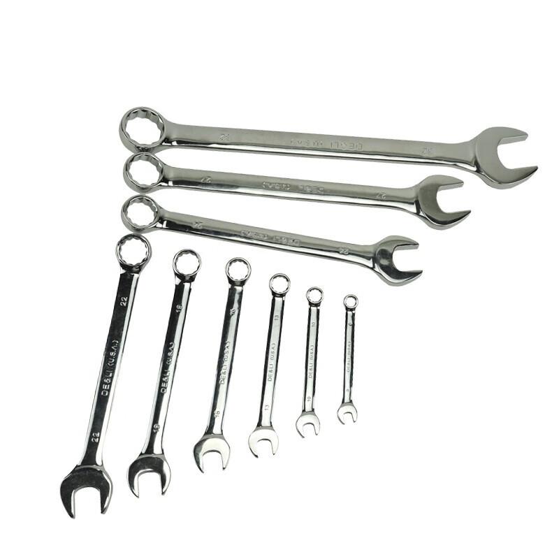 Deli Mirror Polished Combination Wrench