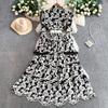 French Celebrity Vintage Lace Embroidery Long Sleeve Dress with Lotus Leaf Edge Women's Autumn and Winter Pearl Buckle Waist Long Dress