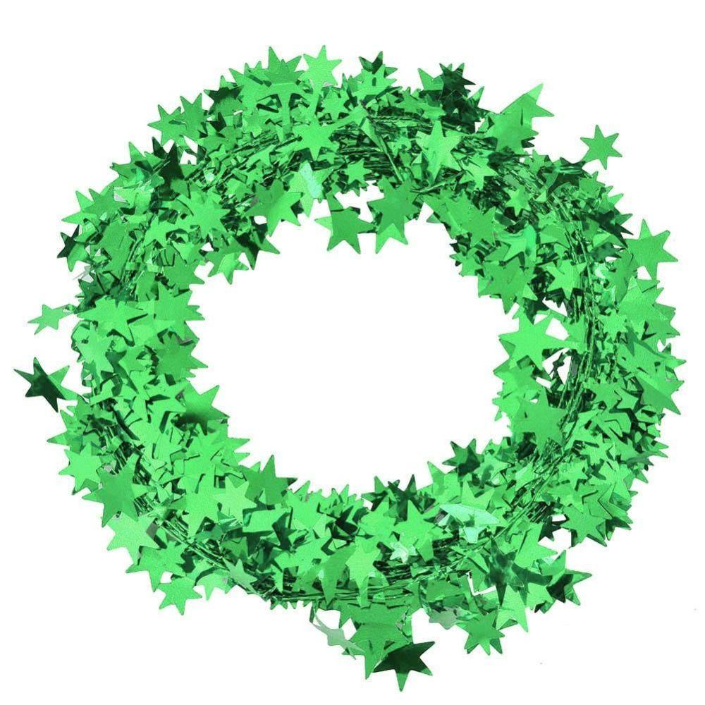 Festive Atmosph Christmas Garland Shiny Star Christmas Tree Ornaments  Christmas Tree
