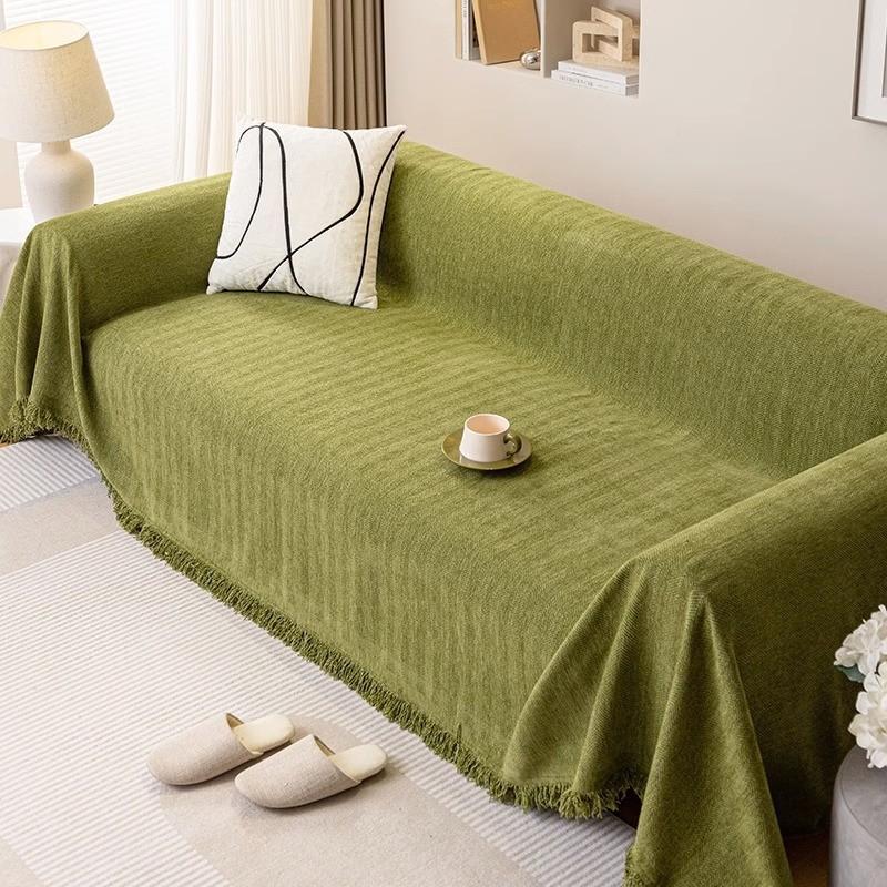 Chenille Fischgrätenmuster Sofa Handtuchbezug Stoff Rutschfestes Sofakissen Vier Jahreszeiten Universal Hoher Anspruch Vollständig bedeckt Universeller Bezug Überwurfdecke