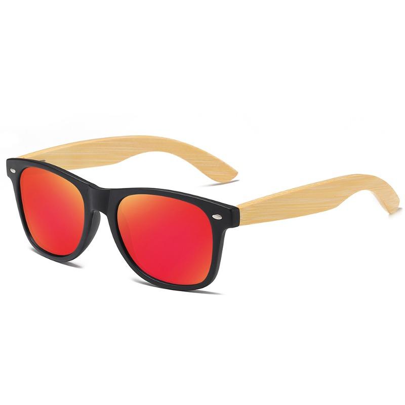 New Classic Polarized Men Wooden Sunglasses Wood Bamboo Fashion Square Driving Sun Glasses Women UV400 Protection Gafas De Sol