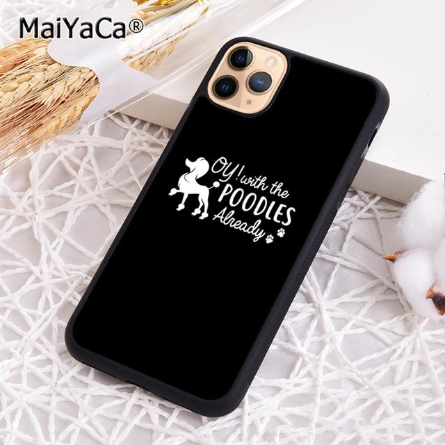 MaiYaCa Funny Poodle Dog Lovers Phone Case Cover For iPhone 17 Air 16 16e 15 Plus 11 12 13 14 Pro Max Coque