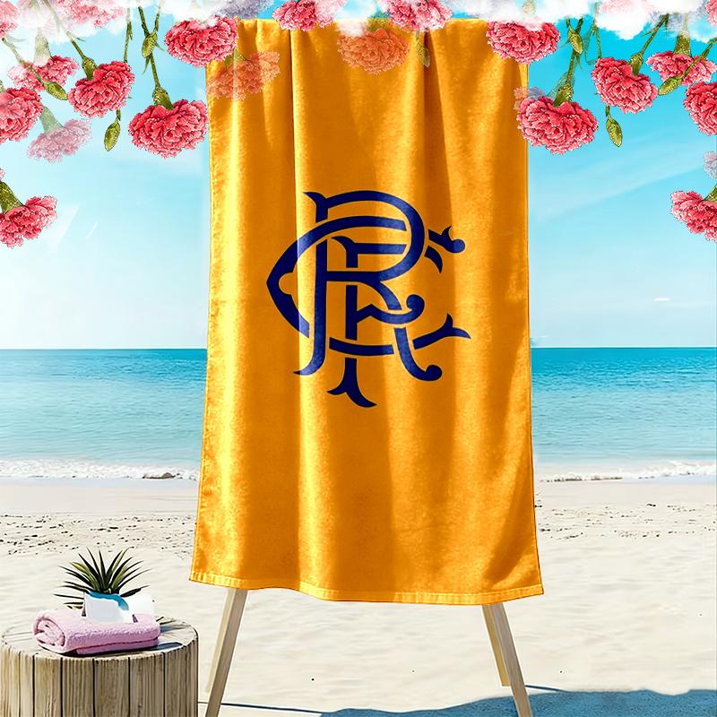 1pc Rangers FC Beach Towel, A Vibrant Beach Towel Suitable for Outdoor Activities, Camping, Hiking