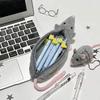 Cartoon Animals Plush Pencil Case Soft And Cute Creative For Girls Niche Student Stationery Desktop Pencil Storage Bag