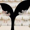 Volare Savezone03 Cubic Frill Ribbon Decorated Needle Earrings 2 Colors Savsss1493 (13192696)